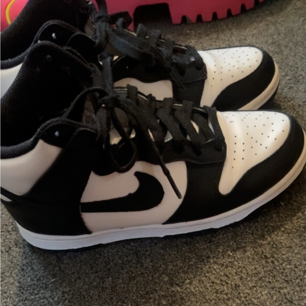 Nike panda dunks high top